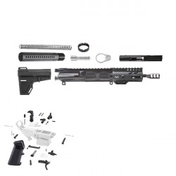 AR 9MM 4" PISTOL BUILD KIT W/ 4" M-LOK HANDGUARD BCG LPK &  SHOCKWAVE BLADE KIT AR 9MM 4" PISTOL BUILD KIT W/ 4" M-LOK HANDGUARD BCG LPK &  SHOCKWAVE BLADE KIT